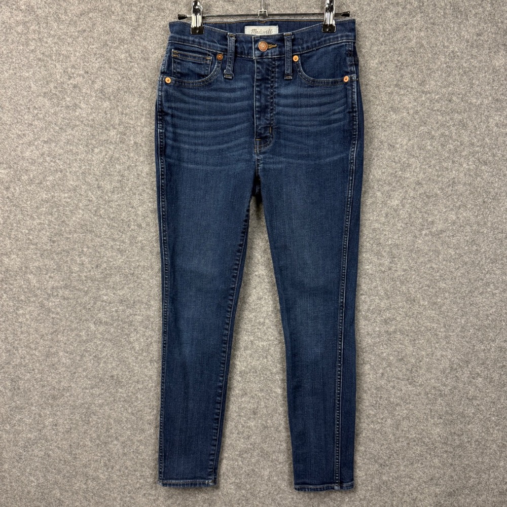 Madewell 10 High Rise Skinny Jeans Dark Wash Women's Size 25P